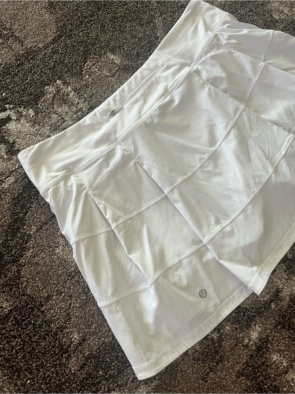 lululemon athletica White Tiered Performance Mini Skirt
